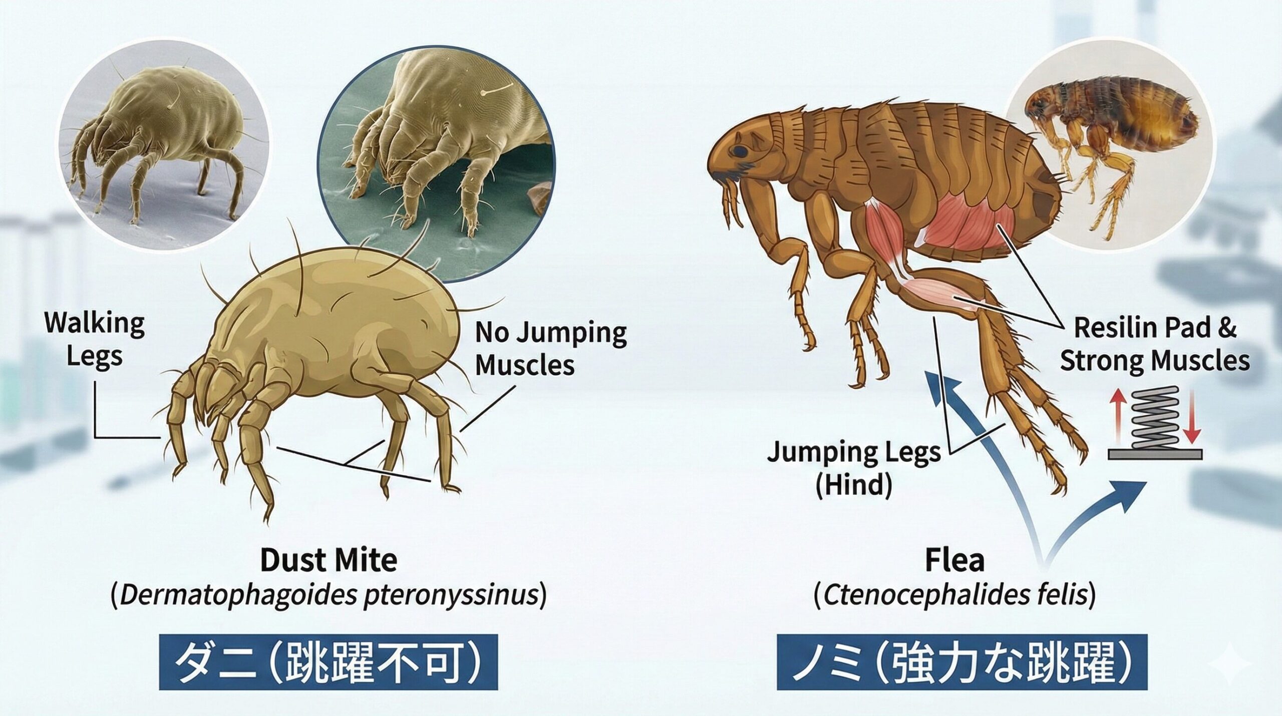 プロテイン ダニ 見える